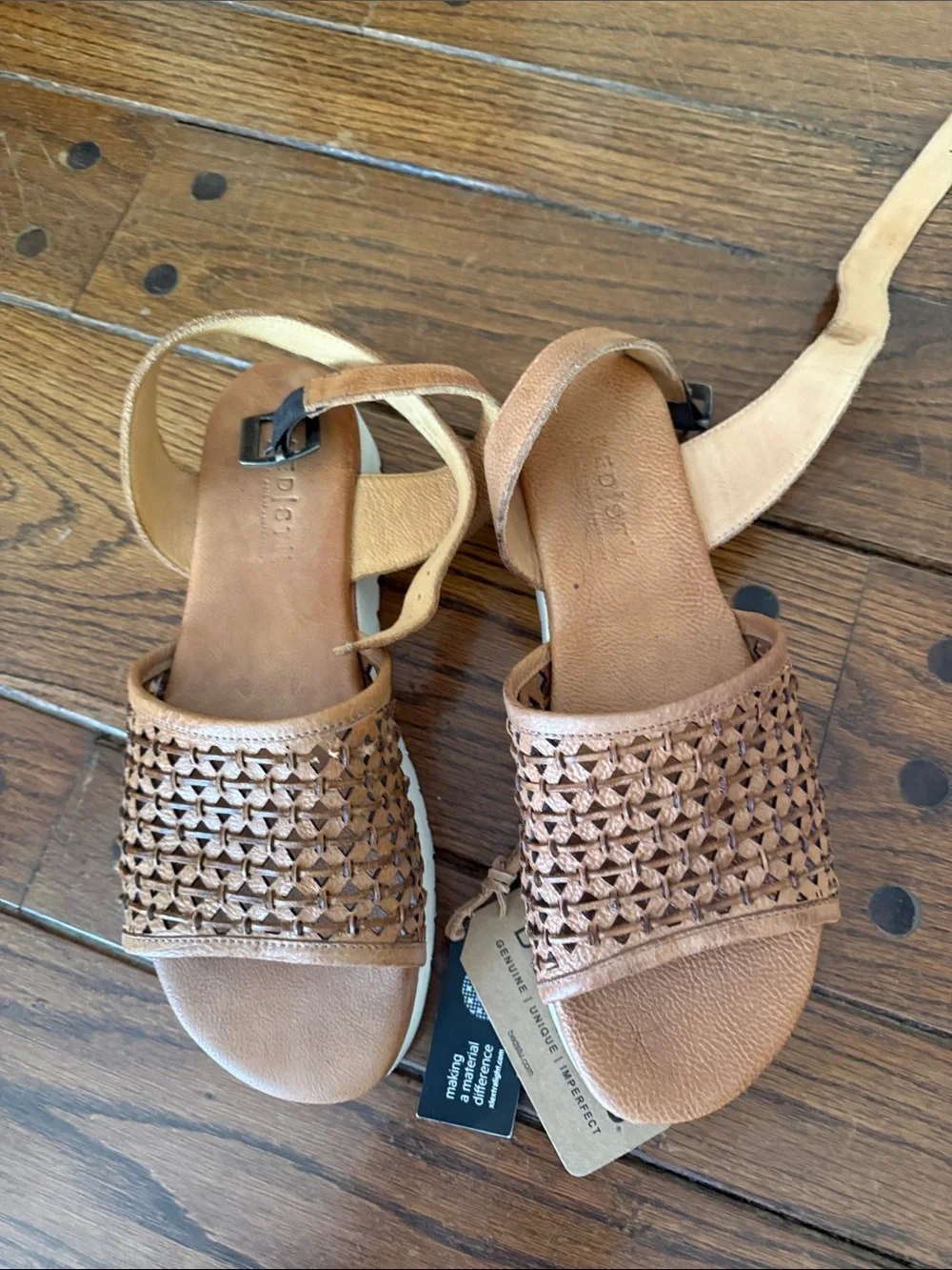 Bed Stu Brisa brown leather sandals size 10